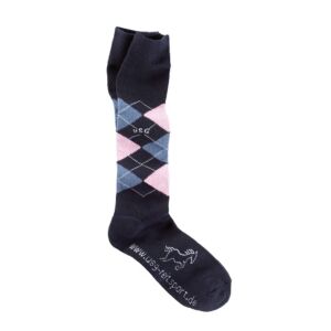 Rijsokken USG Blauw-jeans-roze 29-35