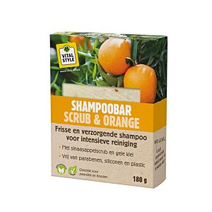 Vitalstyle Shampoobar Scrub & Orange 180 gr