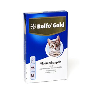 Bolfo GOLD kat 40, < 4 kg 4 pipet