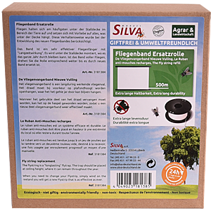 Silva Vliegenkleefband vervangrol 500 mtr