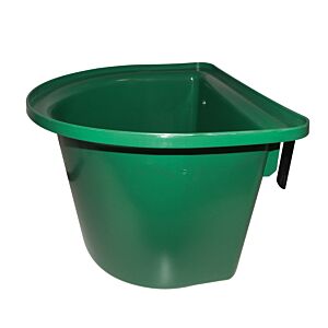 Voerbak met ophangbeugel groen