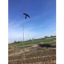 Bird scaring kite met 4 m mast-draaiende voet