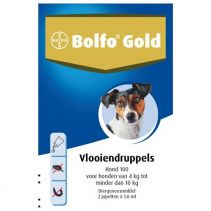 Bolfo GOLD hond 100, 4 - 10 kg 2 pipet