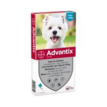 Advantix 100 Spot on hond 4-10 kg 4 pipet