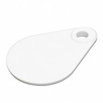Nekplaatje los wit blanco