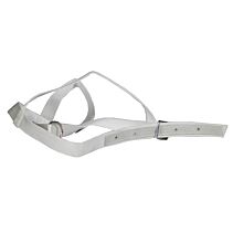 Halster nylon wit kalf met keelband