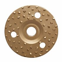 Amos Hoefslijpschijf 125 mm dubbelzijdig middel + vibrastop