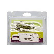 Nekplaatjes nylon koord incl. simplexhaken 5 stuks