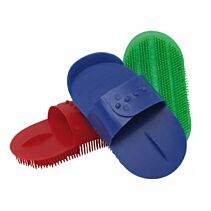 Paardenrosborstel plastic rood