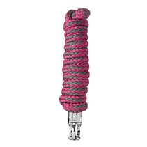 Halsterlijn USG fuchsia/grijs met paniekhaak