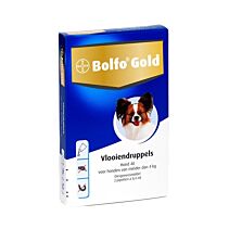 Bolfo GOLD hond  40, < 4 kg 2 pipet