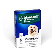 Mansonil All Worm Dog 6 tabletten