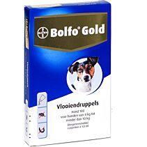 Bolfo GOLD hond 100, 4 tot 10 kg 4 pipet
