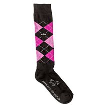 Rijsokken USG zwart/roze