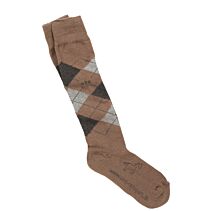 Rijsokken USG mokka/grijs