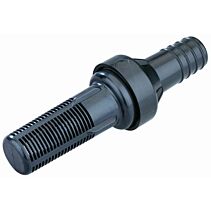 Weidepomp zuigkorf kunststof zwart 1 1/4 " + voetventiel Lister