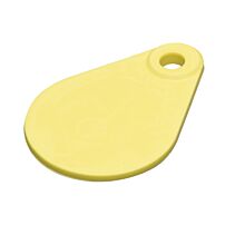 Nekplaatjes blanco geel (50 stuks)
