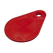 Nekplaatje set rood genummerd