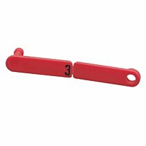 Rototag rood genummerde sets